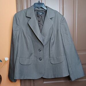 Le Suit Separates Women's 18W Brown Blazer Jacket